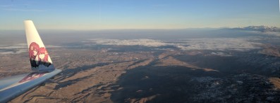 Cruising home over the desert