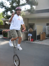 Me on a giraffe unicycle